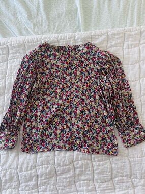 Floral Puff-Sleeve Blouse - Claudie Pierlot